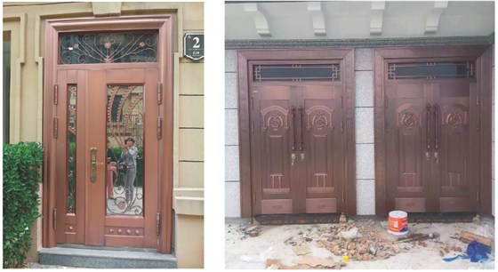 青岛铜门安装案例