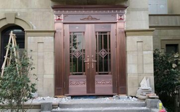 欧式玻璃铜门