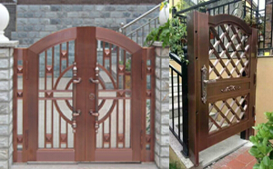 庭院铜门安装案例